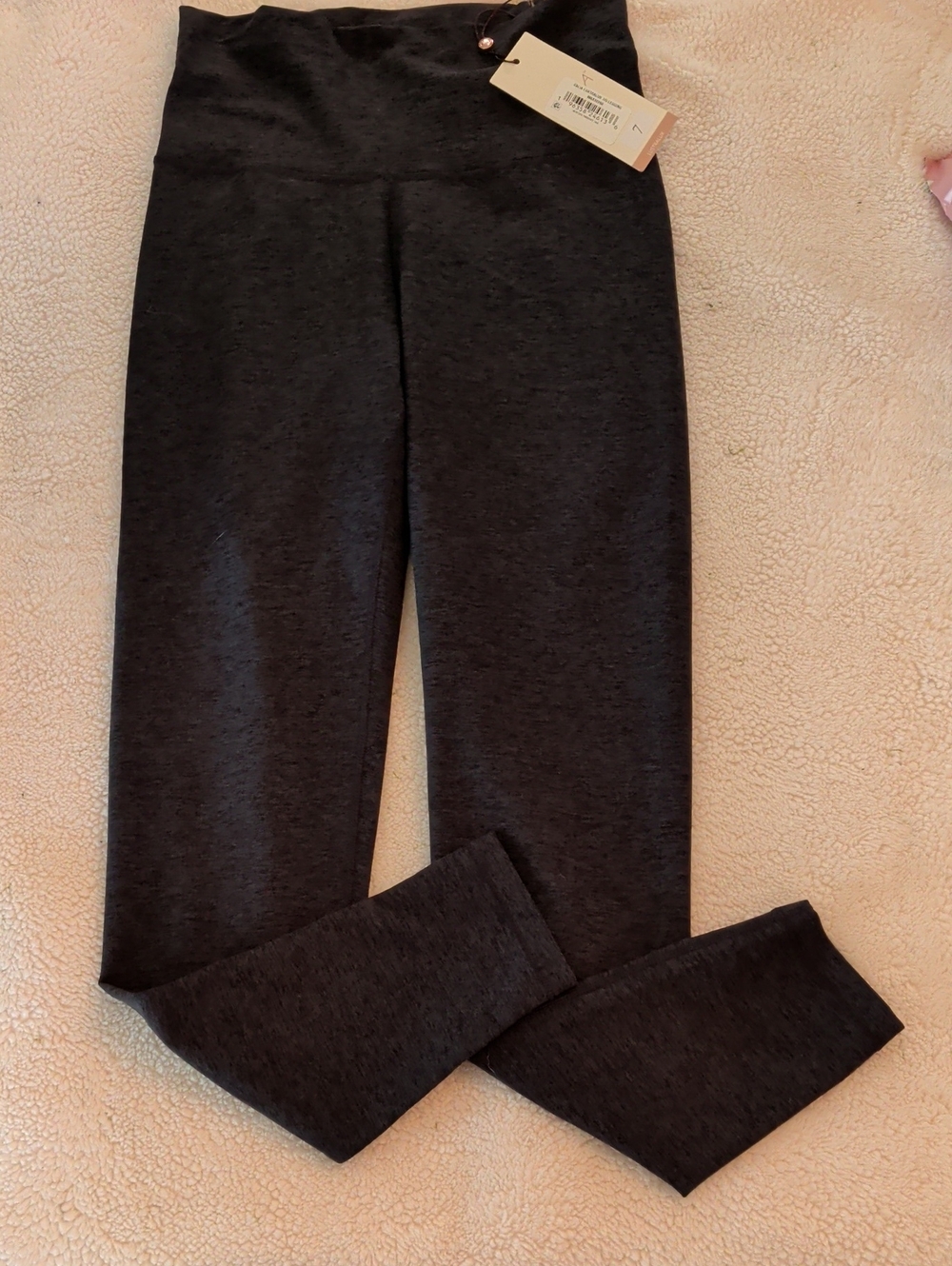 Calia Lustralux 7/8 High-Waist Heathered Dark Gray Leggings